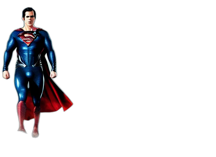 comic book art, 3d render, concept art, cartoon, moviestill, man, steel, super transparent PNG cut-out