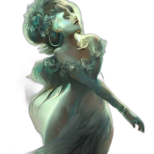 dress, crown, mask, creature transparent PNG cut-out