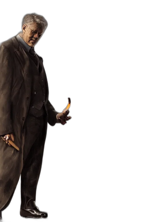 staff, jacket, weapon, face transparent PNG cut-out