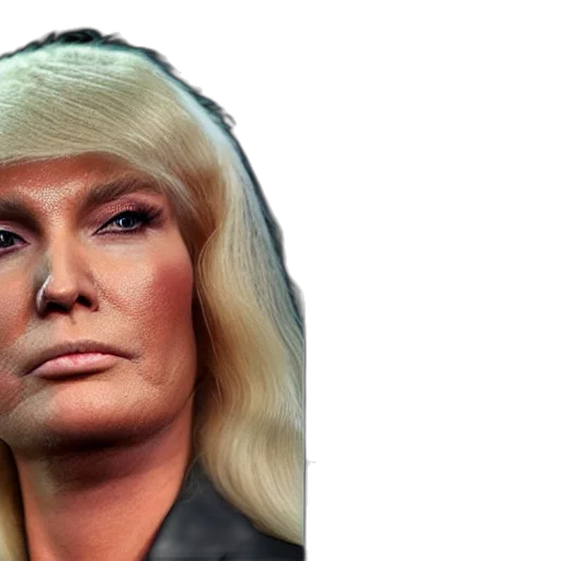 face, photorealistic, trump, trans transparent PNG cut-out