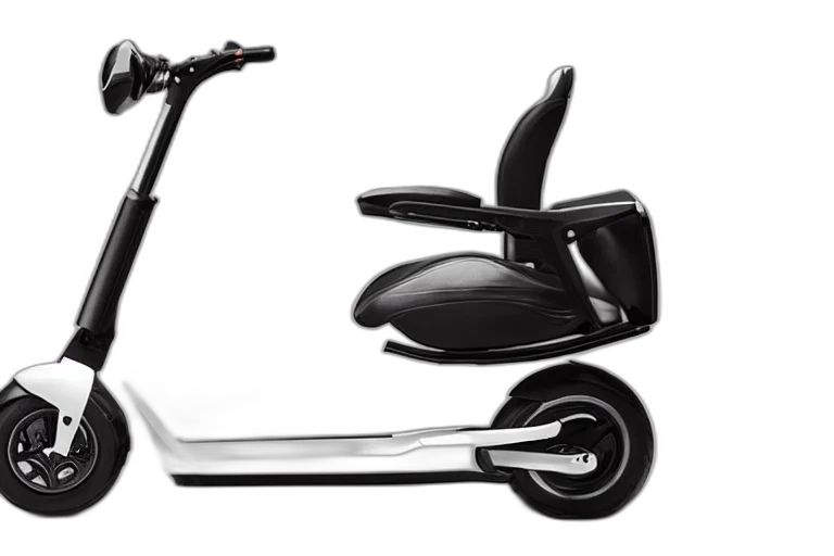 photorealistic, mobility, scooter, designed transparent PNG cut-out