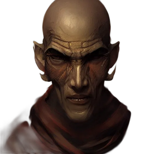 face, mask, staff, creature, concept art, fantasy art, photorealistic, 3d render transparent PNG cut-out