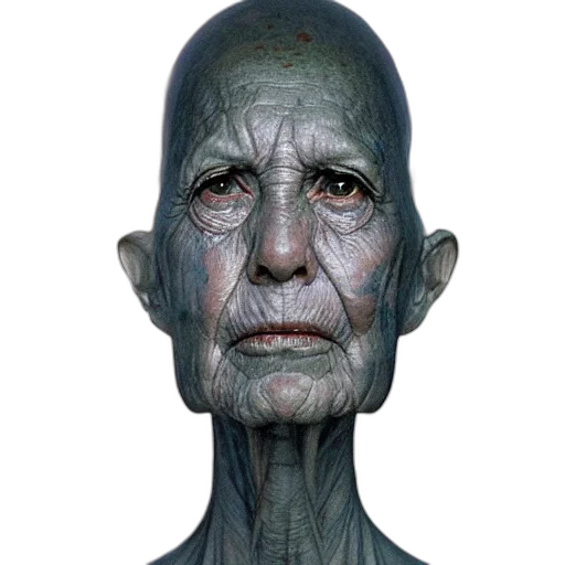 face, mask, robot, creature transparent PNG cut-out