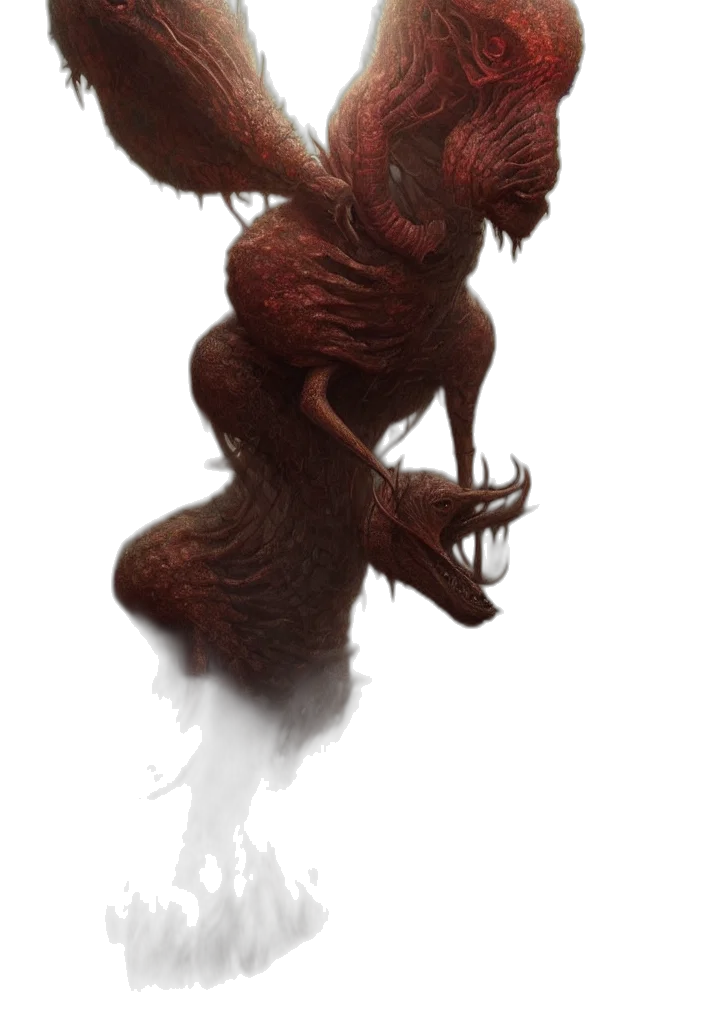 creature, dragon, animal, staff transparent PNG cut-out