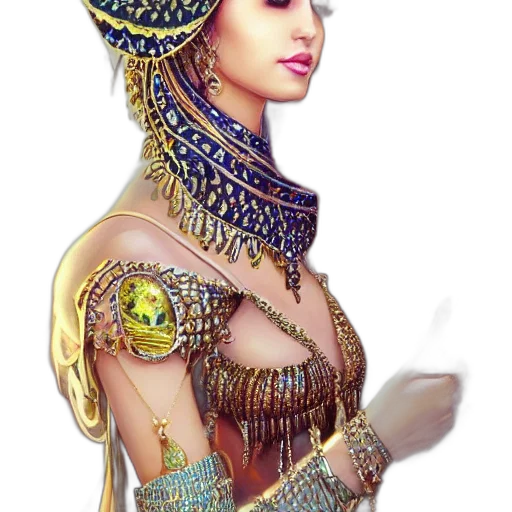 jewelry, crown, mask, dress, fantasy art, concept art, photorealistic, pixel art transparent PNG cut-out