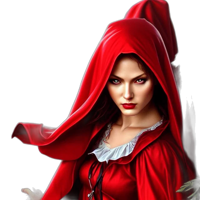 dress, staff, face, fantasy art, photorealistic, concept art, pixel art, red transparent PNG cut-out