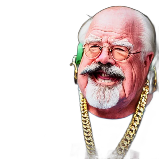 jewelry, face, jacket, staff, vaporwave, concept art, cartoon, dslr transparent PNG cut-out
