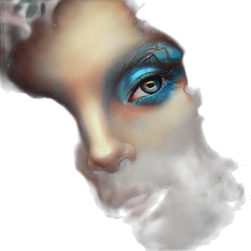 face, mask, photorealistic, fantasy art transparent PNG cut-out