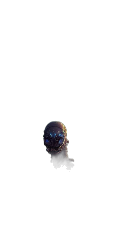 mask, robot, creature, face transparent PNG cut-out