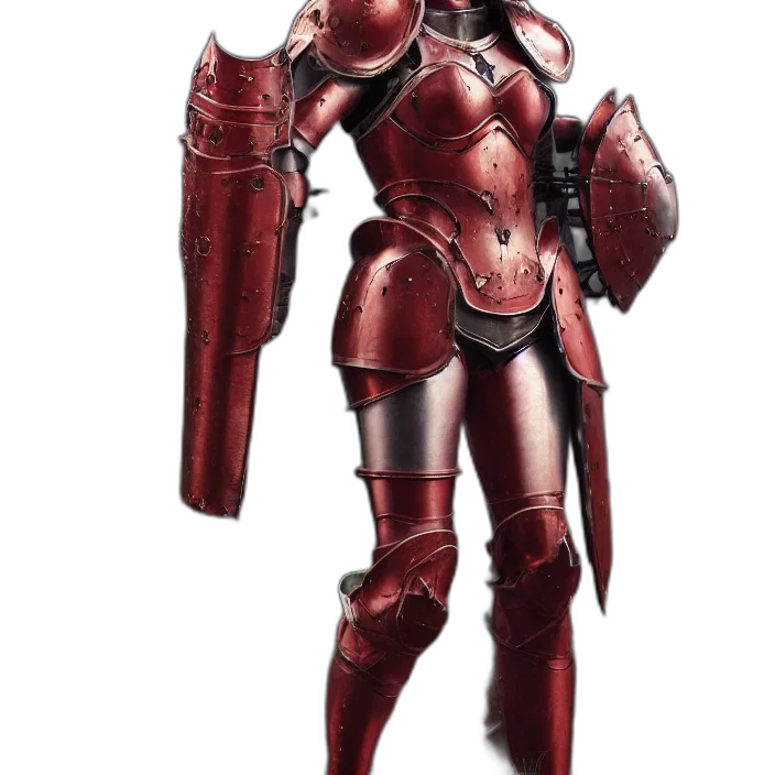 robot, weapon, sword, concept art, 3d render, comic book art, fantasy art, red transparent PNG cut-out