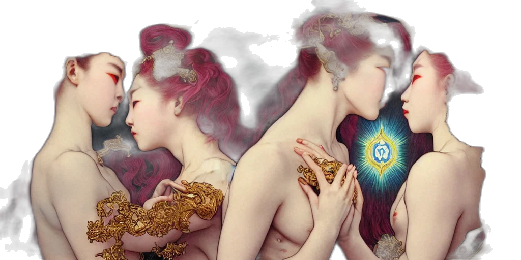fantasy art, concept art, photorealistic, watercolor, fire, elden, ring, empress transparent PNG cut-out