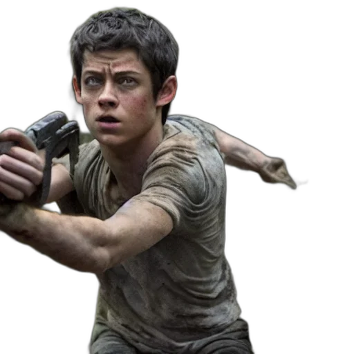 weapon, concept art, photorealistic, film, still, maze, runner transparent PNG cut-out