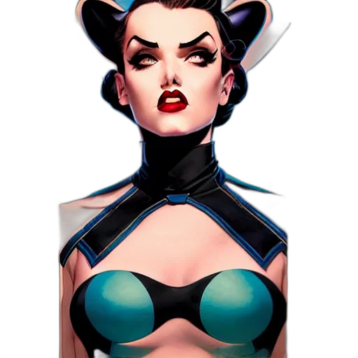 hat, comic book art, concept art, fantasy art, cartoon, blue, phil, noto transparent PNG cut-out