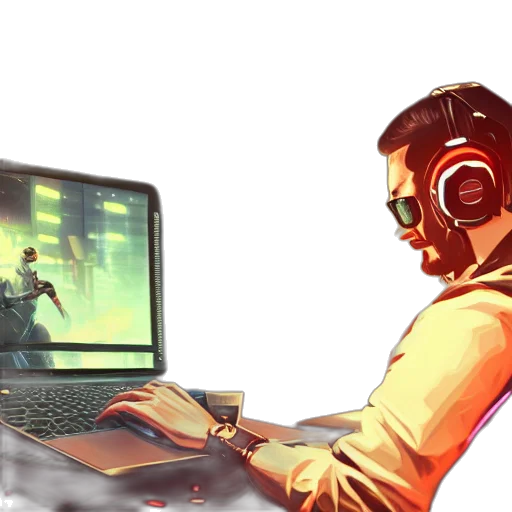cyberpunk, concept art, comic book art, pixel art, outer space, golden, realistic, successful transparent PNG cut-out