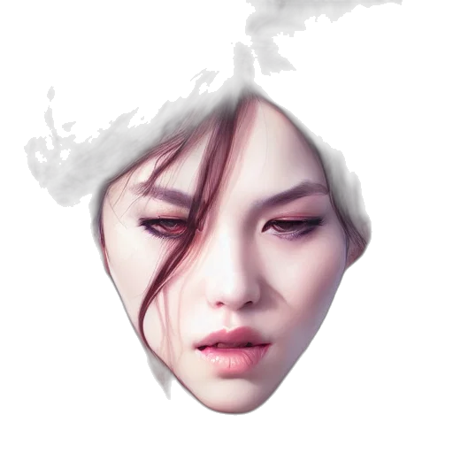 face, mask, crown, creature transparent PNG cut-out