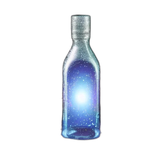 bottle, weapon, staff, jewelry, 3d render, vaporwave, concept art, pixel art transparent PNG cut-out