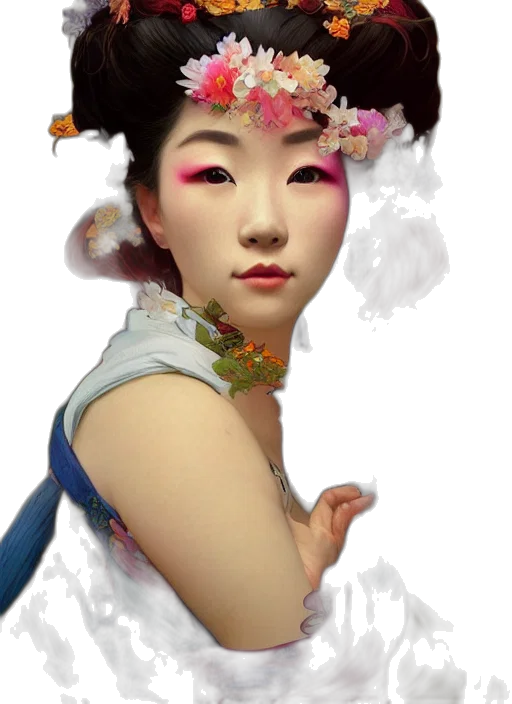 face, dress, staff, mask transparent PNG cut-out