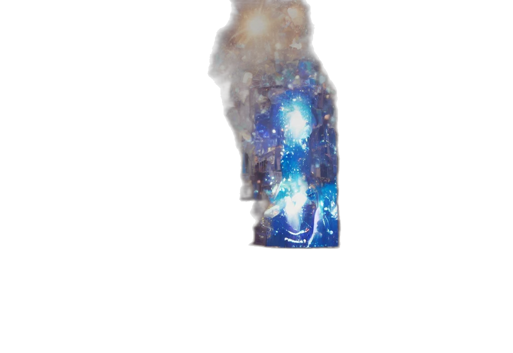 dress, staff, bottle, crown transparent PNG cut-out