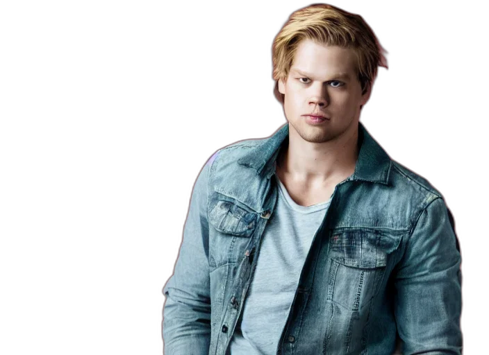 jacket, hair, photorealistic, photo, still, chord, overstreet, studio transparent PNG cut-out