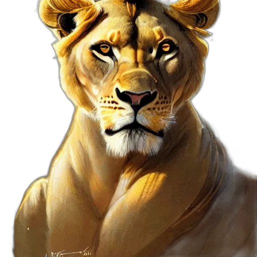 animal, crown, face, staff transparent PNG cut-out