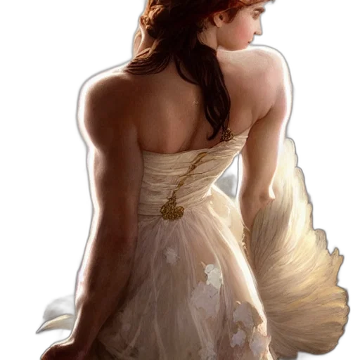 dress, jewelry, crown, photorealistic transparent PNG cut-out