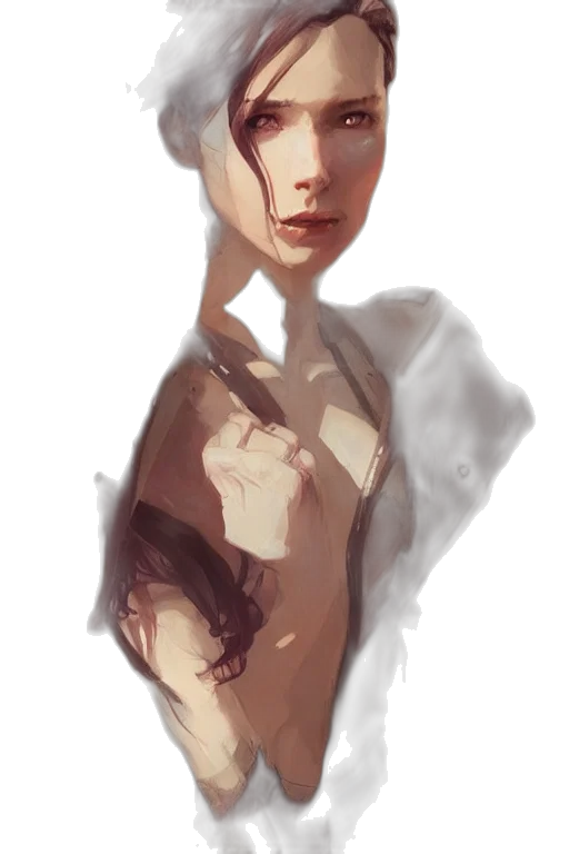 face, dress, mask, creature, concept art, watercolor, oil painting, photorealistic transparent PNG cut-out