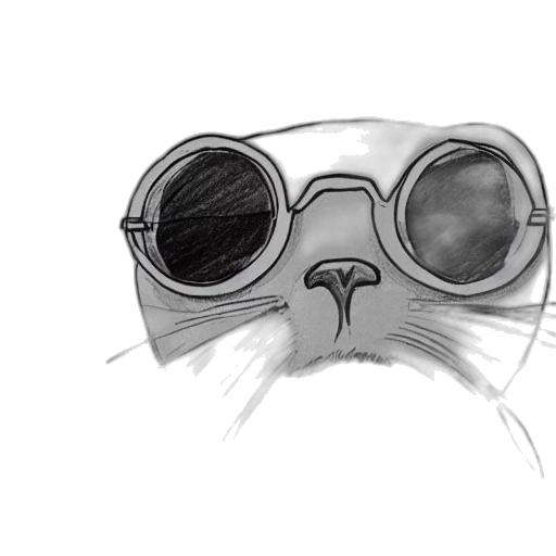 mask, animal, face, creature, cartoon, concept art, pencil sketch, photorealistic transparent PNG cut-out