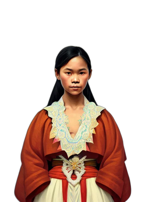 jewelry, face, staff, dress, concept art, fantasy art, photorealistic, 3d render transparent PNG cut-out