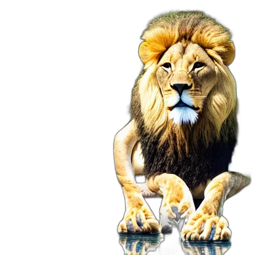 animal, crown, photorealistic, concept art, fantasy art, 3d render, very, detailed transparent PNG cut-out