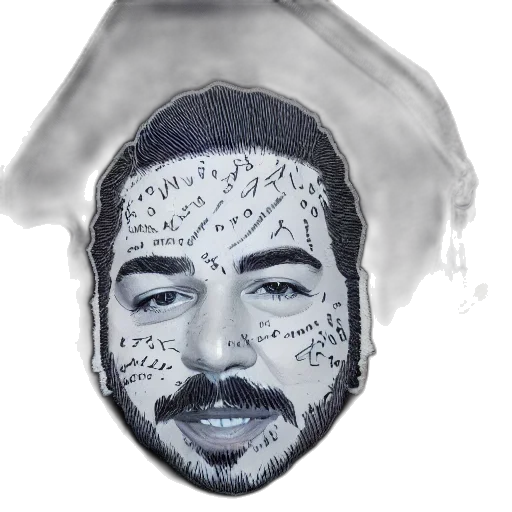 mask, face, hat, jacket, photorealistic, cartoon, concept art, pencil sketch transparent PNG cut-out