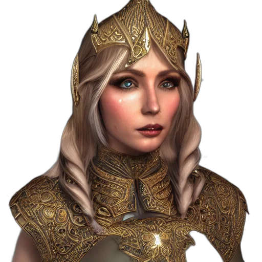 crown, staff, face, jewelry, fantasy art, concept art, photorealistic, 3d render transparent PNG cut-out