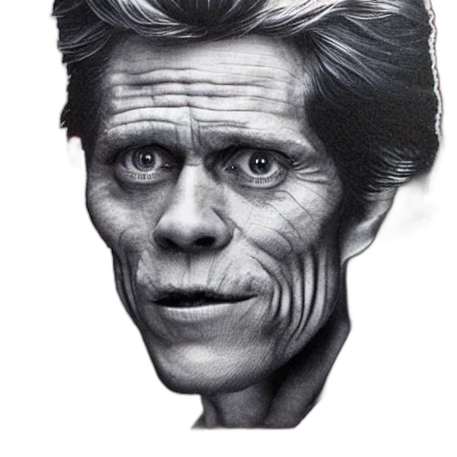 face, mask, hair, creature, photorealistic, comic book art, concept art, pencil sketch transparent PNG cut-out