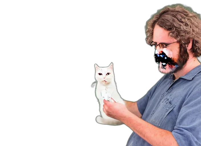 mask, staff, animal, creature, vaporwave, concept art, pixel art, photorealistic transparent PNG cut-out