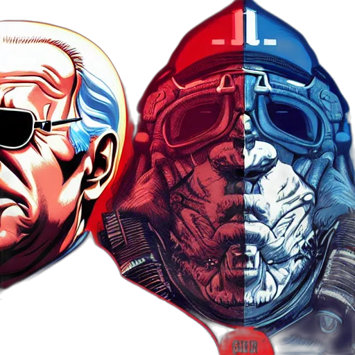 comic book art, concept art, cyberpunk, cartoon transparent PNG cut-out