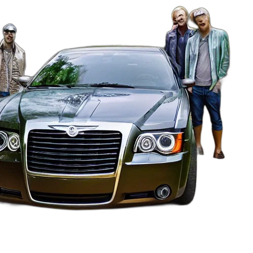 car, photorealistic, concept art, 3d render transparent PNG cut-out