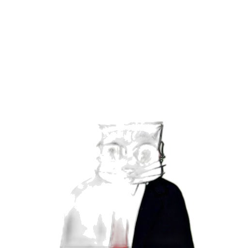 mask, face, robot, jacket, concept art, pixel art, 3d render, cartoon transparent PNG cut-out