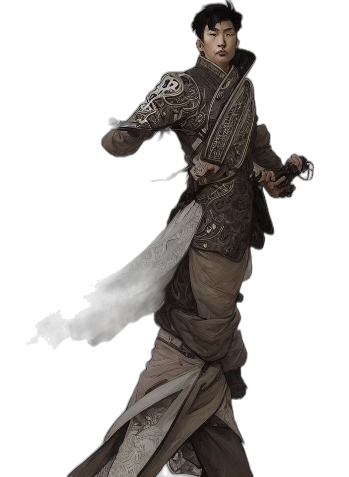 staff, sword, jacket, weapon transparent PNG cut-out