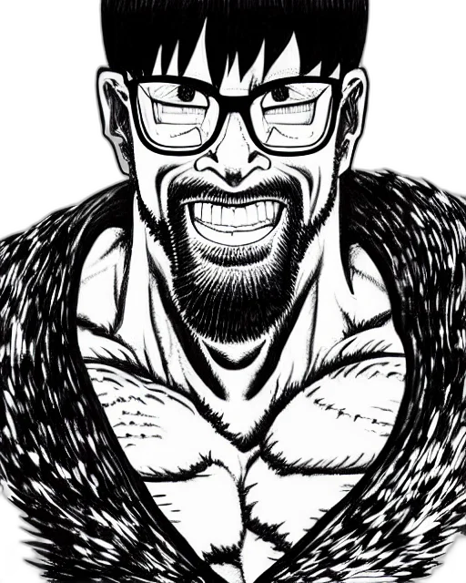 face, comic book art, cartoon, anime transparent PNG cut-out