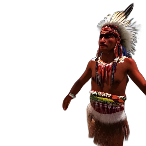 staff, 3d render, concept art, photorealistic, south, american, native, tribe transparent PNG cut-out