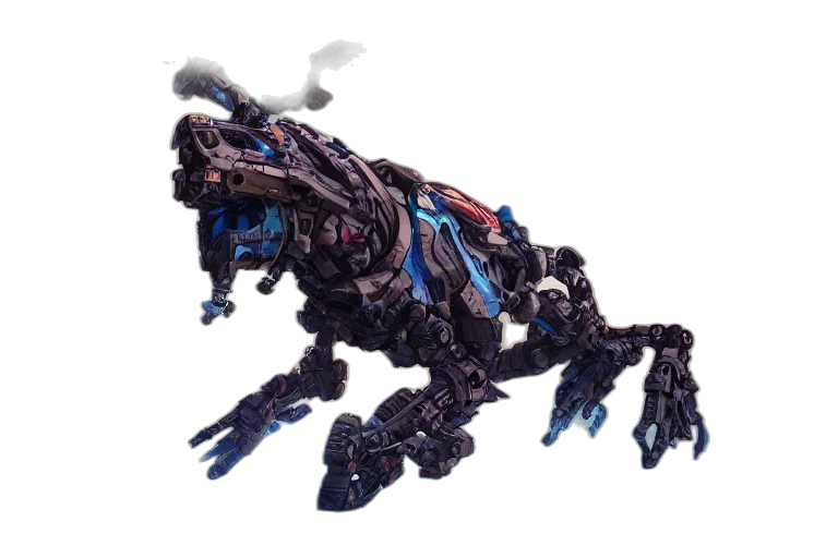 robot, dragon, creature, animal, concept art, 3d render, pixel art, fantasy art transparent PNG cut-out