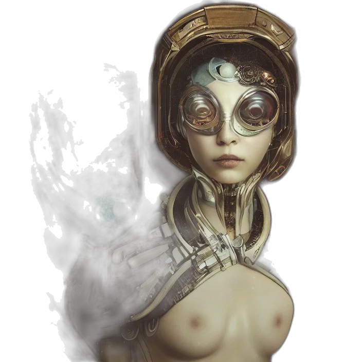 mask, robot, face, dress transparent PNG cut-out