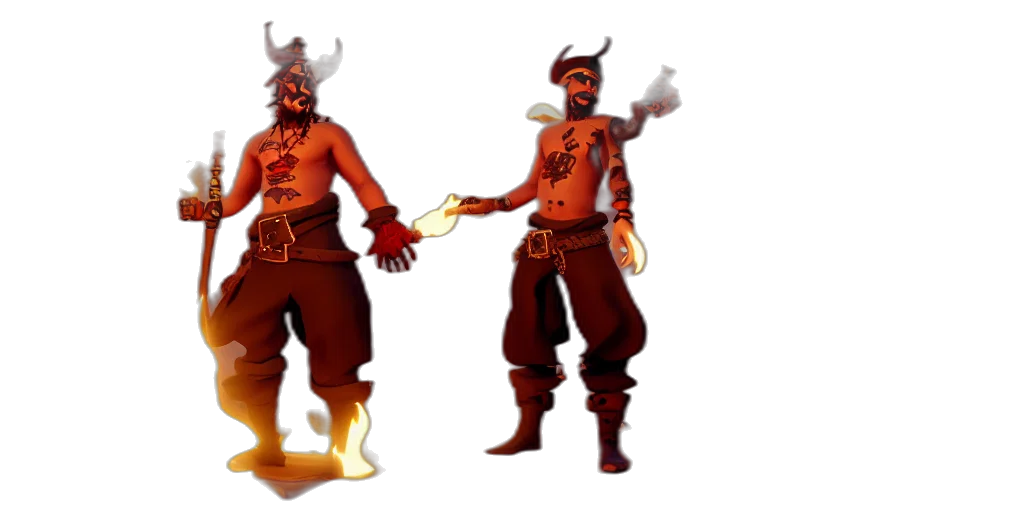 staff, concept art, fantasy art, 3d render, pixel art, fire, red, dark transparent PNG cut-out