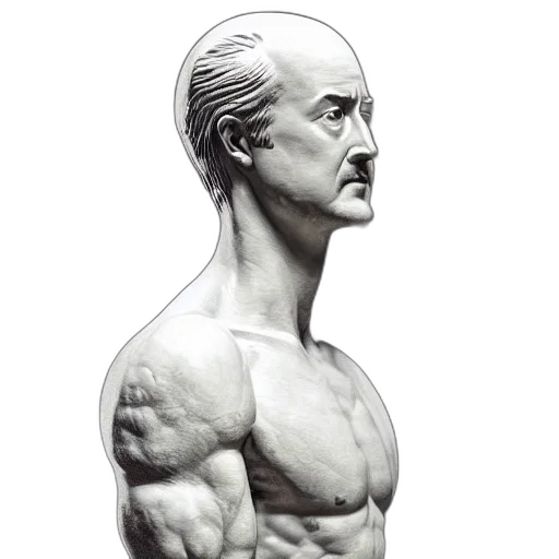 face, animal, photorealistic, concept art, 3d render, statue, edward, norton transparent PNG cut-out