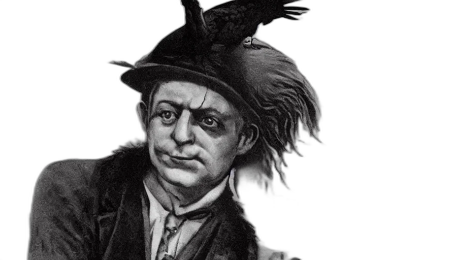 hat, face, mask, staff, photorealistic, concept art, fantasy art, cartoon transparent PNG cut-out