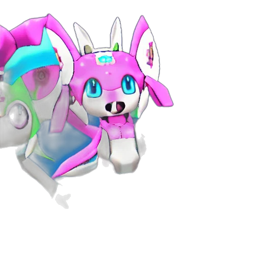 dragon, creature, weapon, robot, vaporwave, 3d render, pixel art, concept art transparent PNG cut-out
