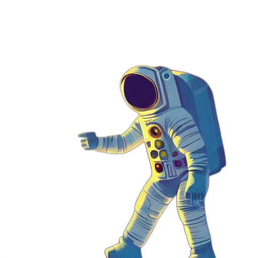 robot, jacket, staff, mask transparent PNG cut-out
