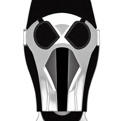 mask, robot, face, jacket, concept art, cartoon, 3d render, cyberpunk transparent PNG cut-out