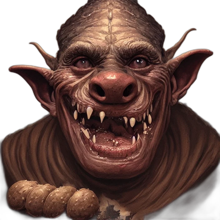 face, creature, mask, staff transparent PNG cut-out