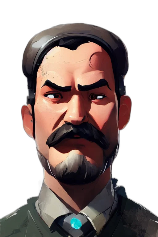 face, staff, weapon, mask, concept art, pixel art, comic book art, photorealistic transparent PNG cut-out
