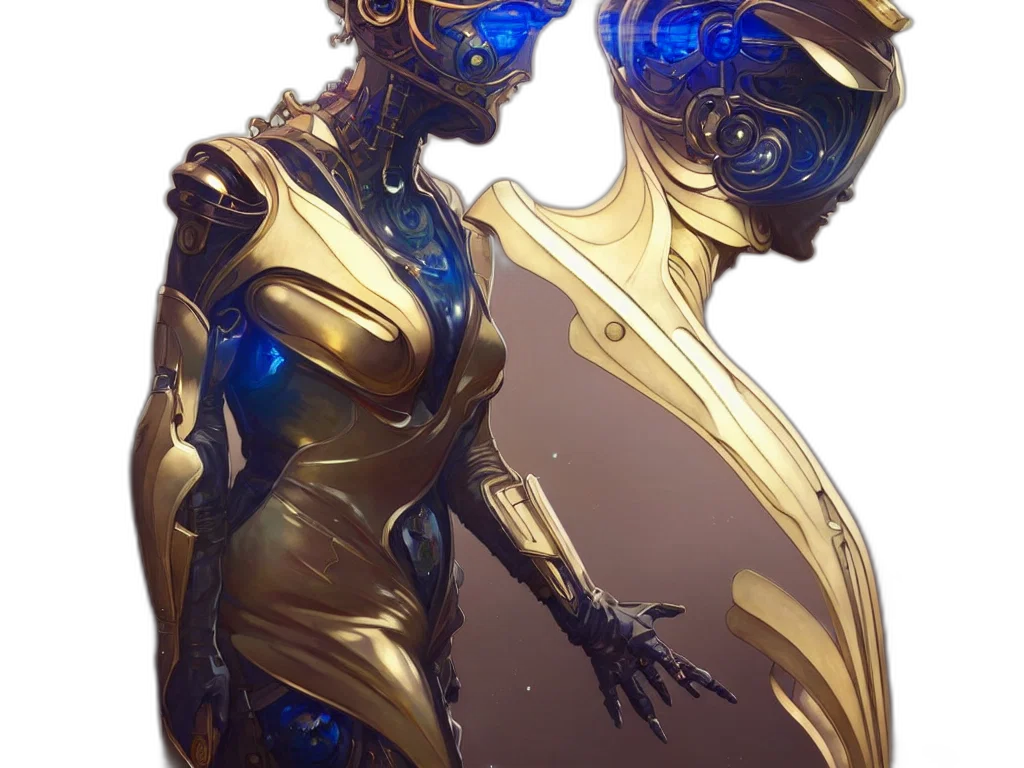 robot, mask, dress, jewelry transparent PNG cut-out